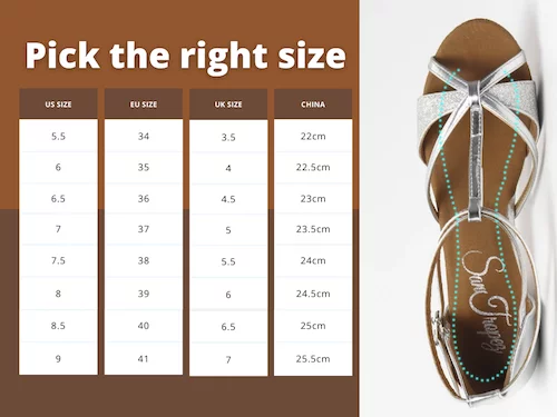 Size Chart gold silver black