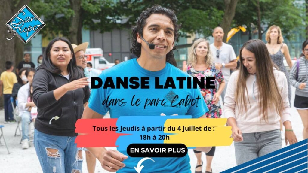 FREE outdoor Salsa + Bachata dancing at Parc Cabot with live music