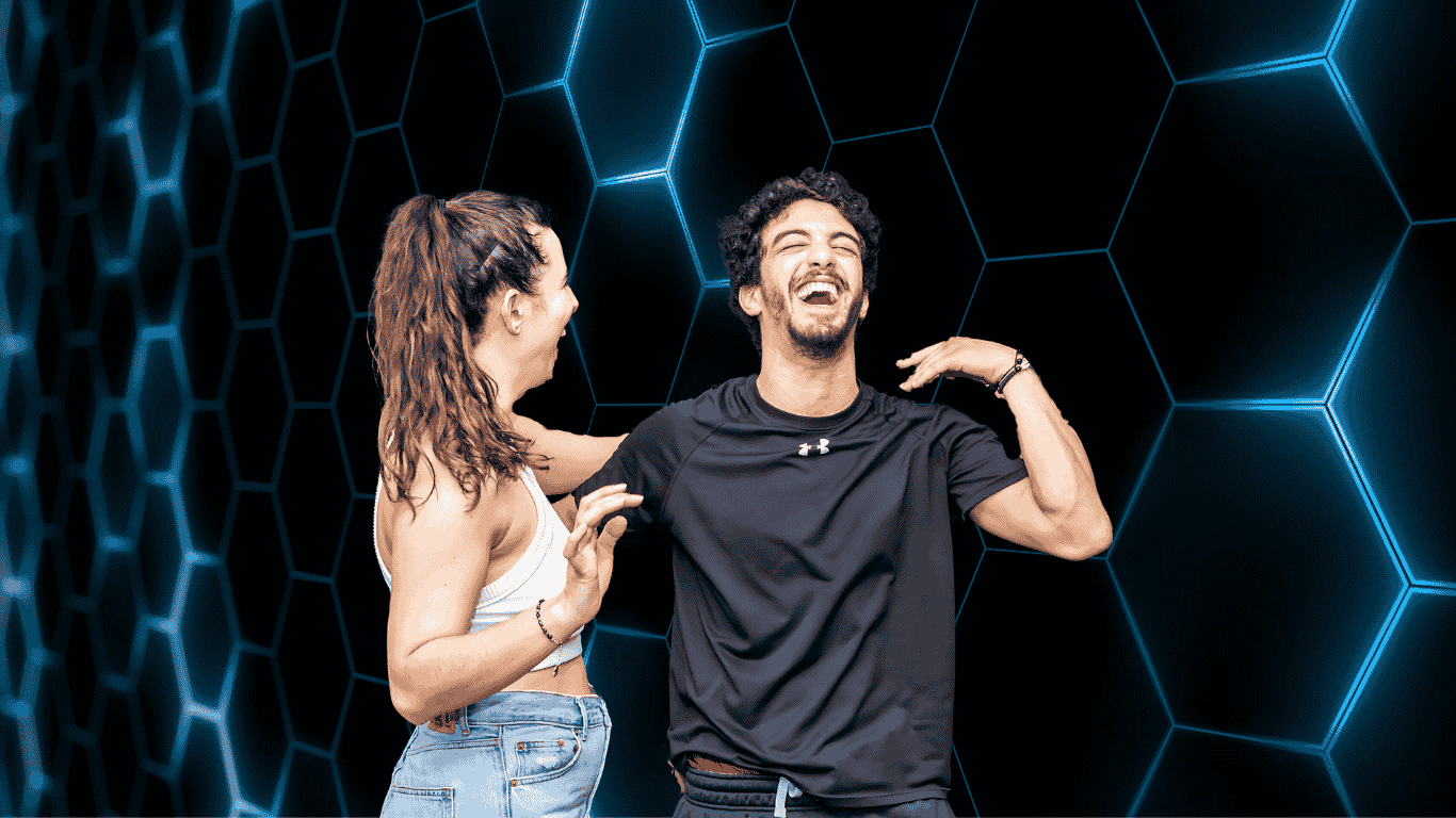 Beginner salsa students at San Tropez Dance School