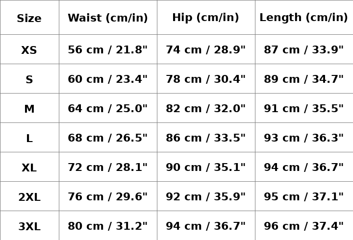 leggings_size_chart