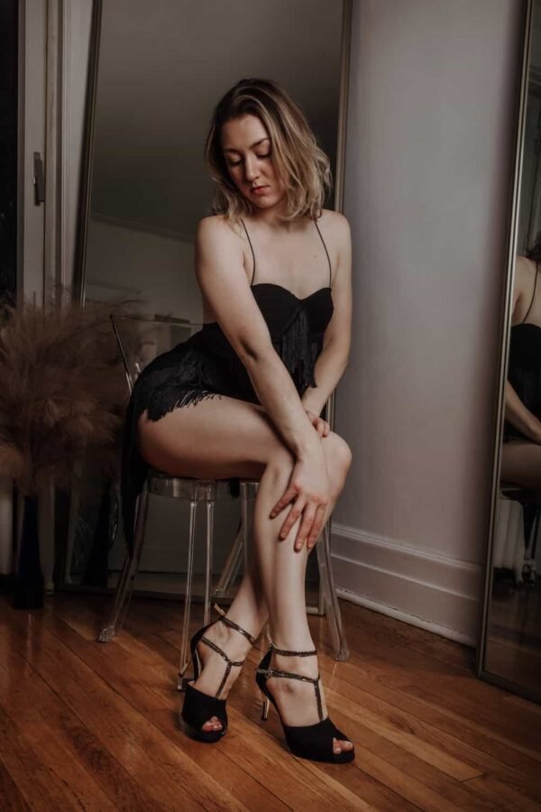 Black Gold Heel shoe