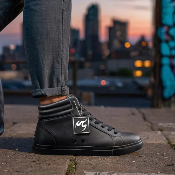 All Black High-top Fuego Shoes